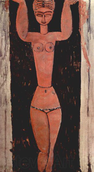 Amedeo Modigliani Stehende Karyatide France oil painting art